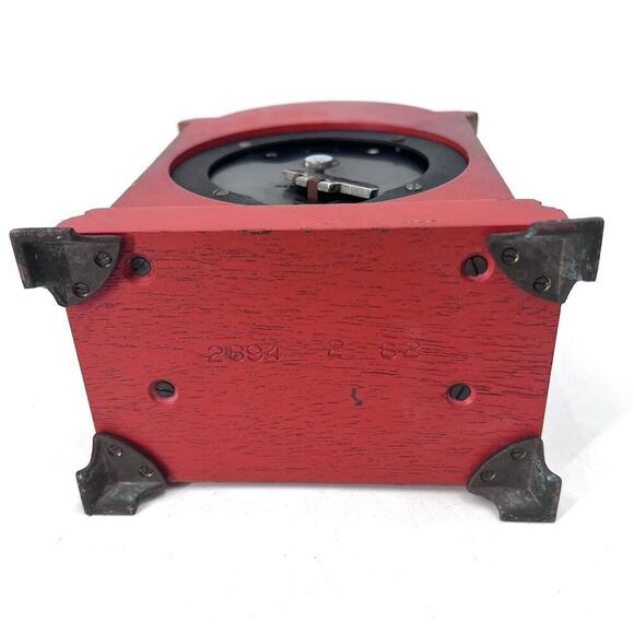 Vintage Elliott Of London Mantle Clock - Red Hand Painted Asian - Picture 8 of 8